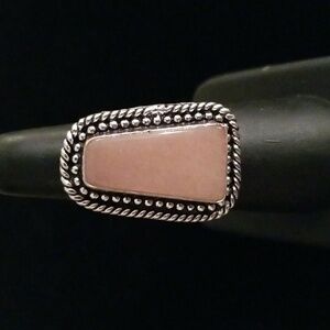 Pink Opal Abstract Shaped Ring